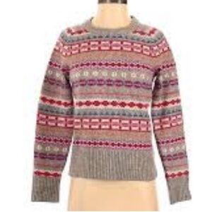 J Crew 💯 Wool FairIsle Sweater